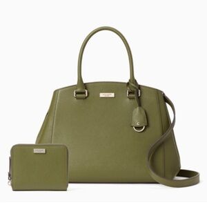 Kate Spade Tilden Place Sloan Large Satchel & Laurel Way Darci Zip-Up Wallet NWT